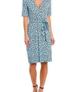 Adrianna Papell - AP1D103458 Floral Print V-neck Wrap Sheath Dress