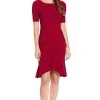 Adrianna Papell - AP1D103506 Bateau Ribbed Jersey Sheath Dress 1 Adrianna Papell - AP1D103506 Bateau Ribbed Jersey Sheath Dress