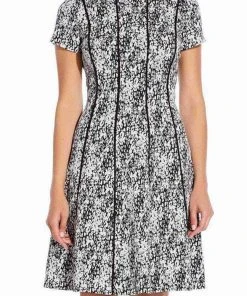 Adrianna Papell AP1D103579 - Scoop Jacquard Cocktail Dress