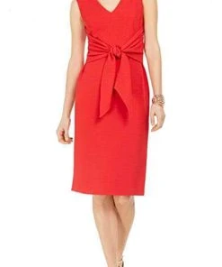 Adrianna Papell AP1D103907 - Tie Front Knee Length Cocktail Dress