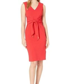 Adrianna Papell AP1D103907 - Tie Front Knee Length Cocktail Dress