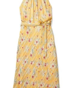 Adrianna Papell AP1D104110 - Sleeveless Halter Neck Casual Dress