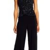 Adrianna Papell - AP1E201490 Sequined Jersey Jumpsuit