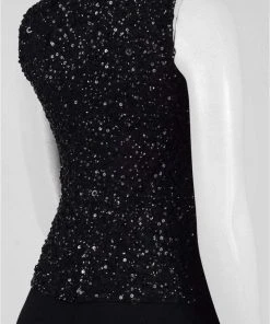 Adrianna Papell - AP1E201490 Sequined Jersey Jumpsuit