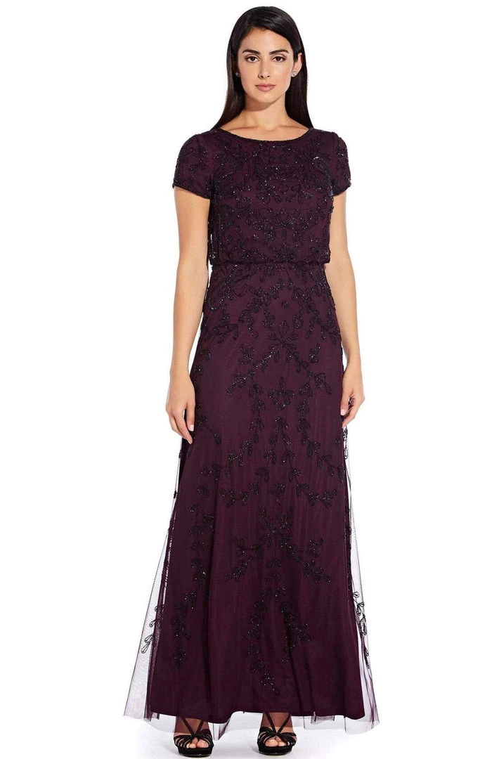 Adrianna Papell - AP1E205303 Embellished Bateau Sheath Dress 3 Adrianna Papell - AP1E205303 Embellished Bateau Sheath Dress