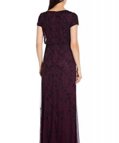 Adrianna Papell - AP1E205303 Embellished Bateau Sheath Dress 6 Adrianna Papell - AP1E205303 Embellished Bateau Sheath Dress