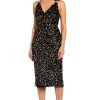 Adrianna Papell - AP1E205373 Embellished V-neck Fitted Dress