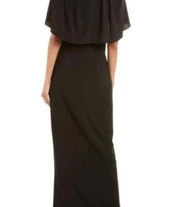 Adrianna Papell AP1E205551 - Chiffon Cape Sleeved Evening Dress