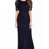 Adrianna Papell - AP1E205809 Embellished Bateau Sheath Dress 2 Adrianna Papell - AP1E205809 Embellished Bateau Sheath Dress