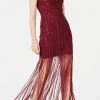 Adrianna Papell AP1E205861 - Sleeveless Beaded Fringed Hem Dress 2 Adrianna Papell AP1E205861 - Sleeveless Beaded Fringed Hem Dress