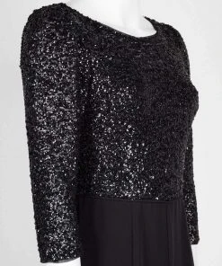 Adrianna Papell - AP1E206237 Sequined Bateau Fitted Jumpsuit