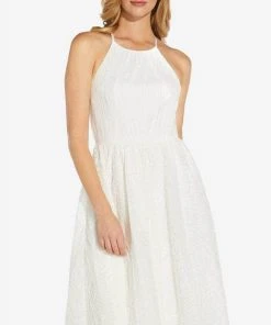 Adrianna Papell AP1E207841 - Halter Shirred Formal Dress