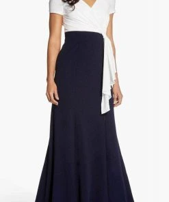 Adrianna Papell AP1E207892 - Tie Strap Trumpet Evening Dress