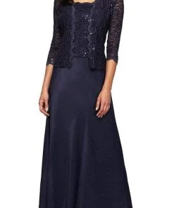 Alex Evenings - 1121198 Lace And Chiffon Dress With Lace Jacket