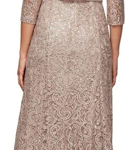 Alex Evenings - 1122012 Embroidered Lace A-line Dress
