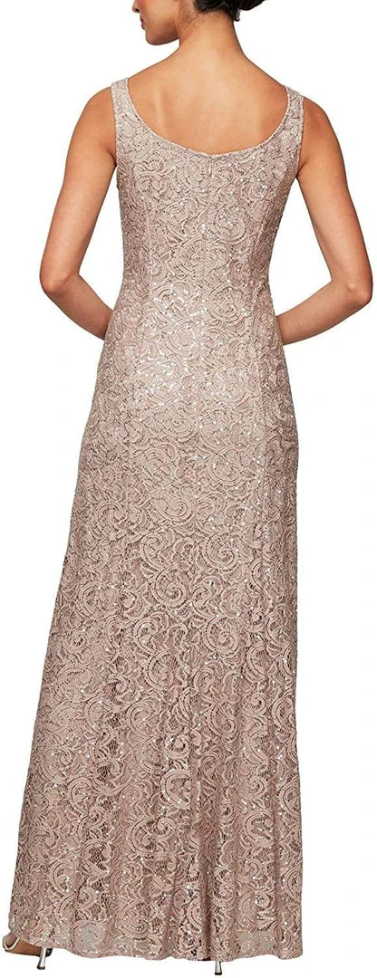 Alex Evenings - 1122012 Embroidered Lace A-line Dress 6 Alex Evenings - 1122012 Embroidered Lace A-line Dress
