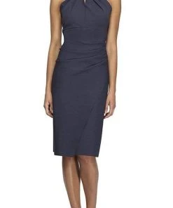 Alex Evenings - 134165 Beaded Halter Neck Fitted Cocktail Dress