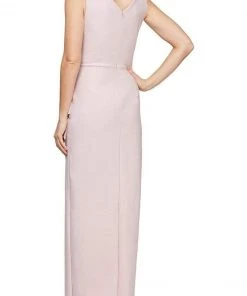 Alex Evenings - 134200 Sleeveless Surplice Bodice Long Fitted Dress