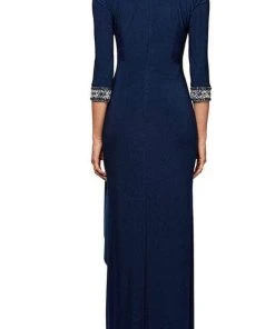 Alex Evenings - 1351416 Quarter Sleeved Long Dress