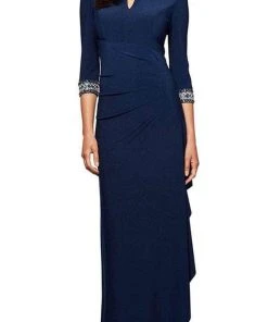 Alex Evenings - 1351416 Quarter Sleeved Long Dress