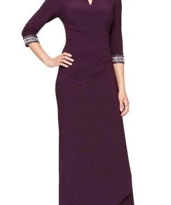 Alex Evenings - 1351416 Quarter Sleeved Long Dress