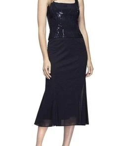 Alex Evenings - 196267 Chiffon Dress With Sequin Embellished Jacket