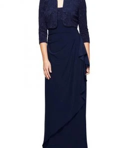 Alex Evenings - 225196 Empire Column Dress With Jacket