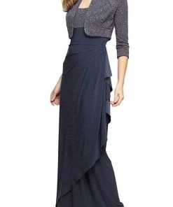Alex Evenings - 225196 Empire Column Dress With Jacket