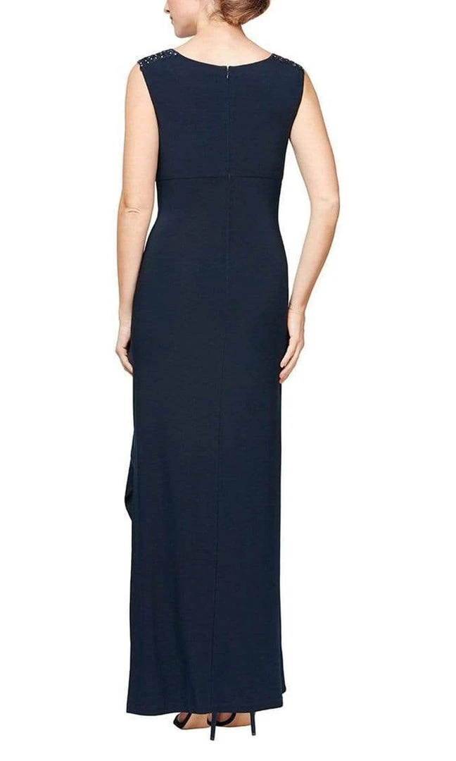 Alex Evenings - 2351423 Embroidered Lace Neckline Matte Jersey Dress 6 Alex Evenings - 2351423 Embroidered Lace Neckline Matte Jersey Dress