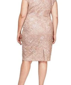 Alex Evenings - 417654 Sequin Cap Sleeve Midi Dress