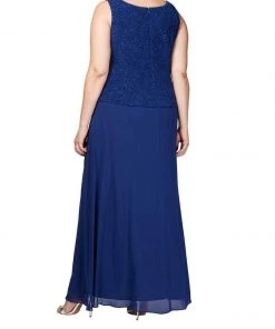 Alex Evenings - 425053 Jacquard Knit Sheath Dress With Jacket