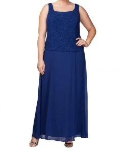 Alex Evenings - 425053 Jacquard Knit Sheath Dress With Jacket