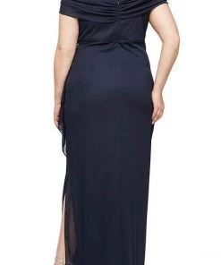 Alex Evenings - 432902 Plus Size Cowl Neck Sheath Dress