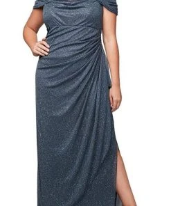 Alex Evenings - 433026 Glitter Mesh Sheath Dress