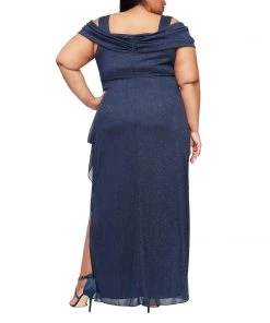 Alex Evenings - 433026 Glitter Mesh Sheath Dress