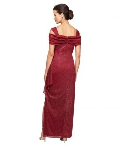 Alex Evenings - 433026 Glitter Mesh Sheath Dress