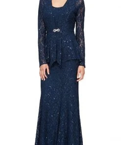 Alex Evenings - 81122452 Sleeveless Sequin Lace Dress With Jacket