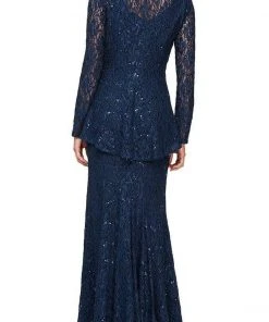 Alex Evenings - 81122452 Sleeveless Sequin Lace Dress With Jacket
