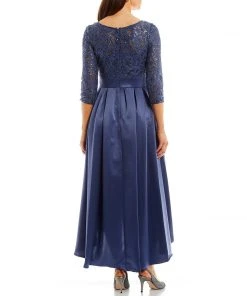 Alex Evenings - 81122468 Lace Illusion Jewel High Low Dress 9 Alex Evenings - 81122468 Lace Illusion Jewel High Low Dress