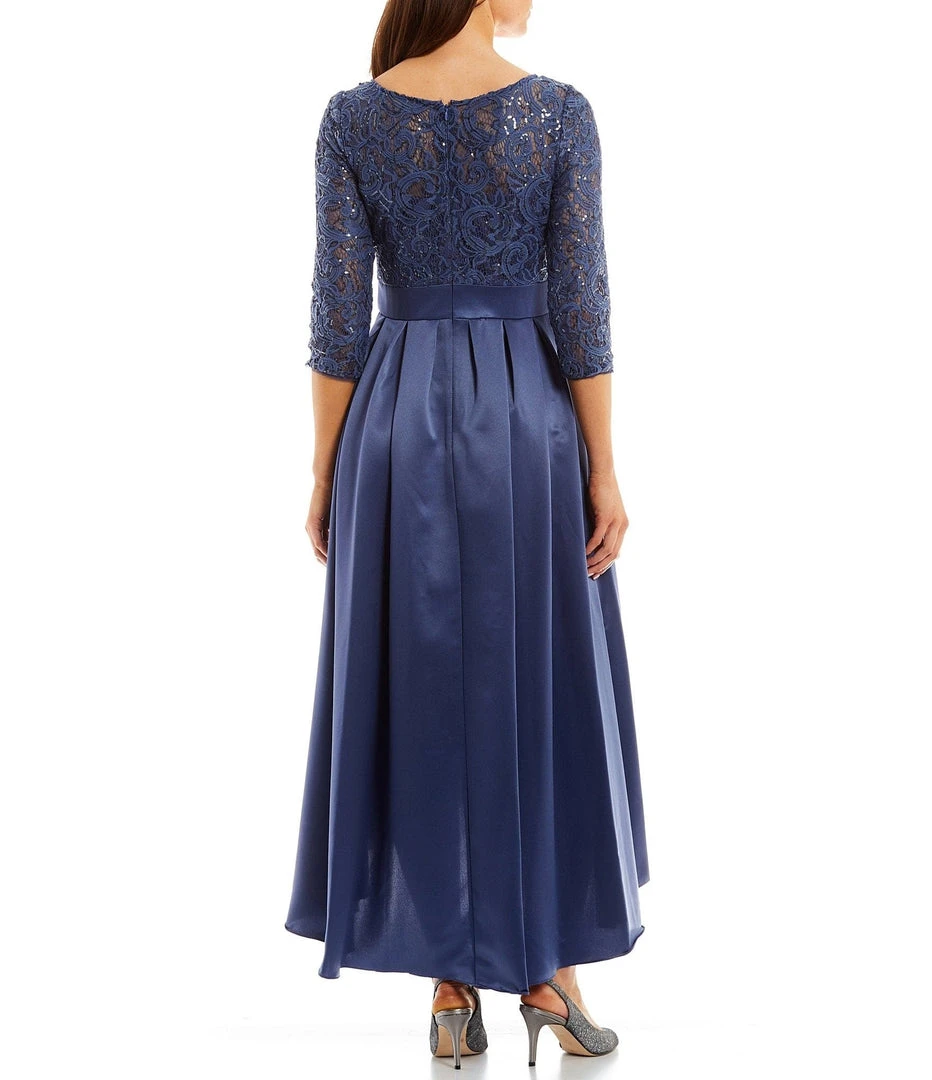 Alex Evenings - 81122468 Lace Illusion Jewel High Low Dress 6 Alex Evenings - 81122468 Lace Illusion Jewel High Low Dress