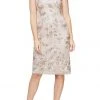 Alex Evenings - 8117953 Floral Laced Midi Dress 1 Alex Evenings - 8117953 Floral Laced Midi Dress