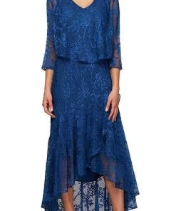 Alex Evenings - 8175734 Laced High Low A-Line Dress