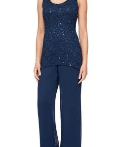 Alex Evenings - 8192002 Chiffon 3 Piece Pantsuit