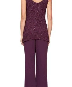 Alex Evenings - 8192002 Chiffon 3 Piece Pantsuit