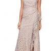 Alex Evenings - 82122434 Sleeveless Lace Sequin Long Dress