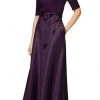 Alex Evenings - 82351533 V-Neck Jersey Long Dress