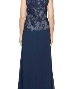 Alex Evenings - 84122422 Lace Jacket A-Line Dress