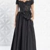 Alexander By Daymor - 1264 Bow Accent Short Sleeve Sweetheart Gown