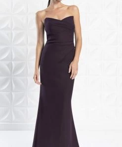 Alexander By Daymor - 1272 Strapless V-Neck Long Evening Dress