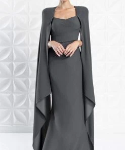 Alexander By Daymor - 1272 Strapless V-Neck Long Evening Dress